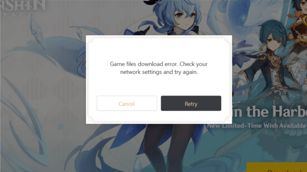 How To Fix The Genshin Impact Game Files Download Error On Pc